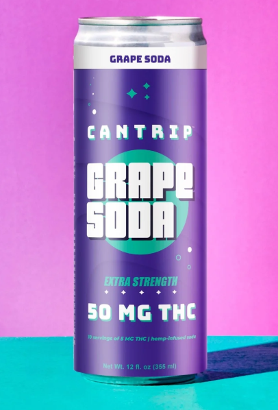 Cantrip THC Grape Soda 50mg | Herban Flow | THC Infused