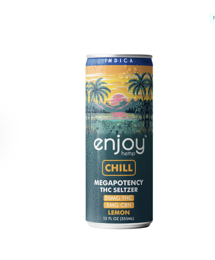 Enjoy Hemp Chill Indica 50MG THC/ 5MG CBN Seltzer | Herban Flow