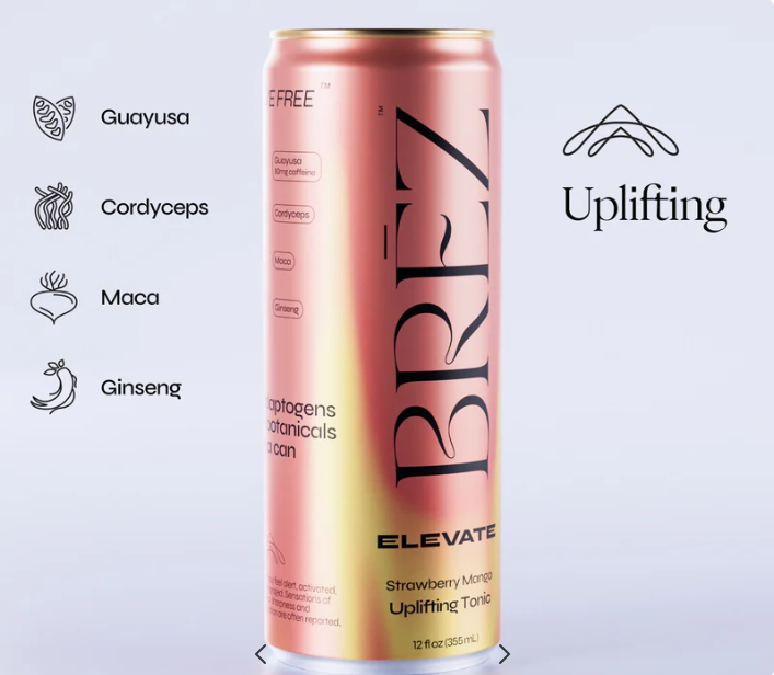 Brez Elevate – Strawberry Mango Adaptogen Energy Drink | Herban