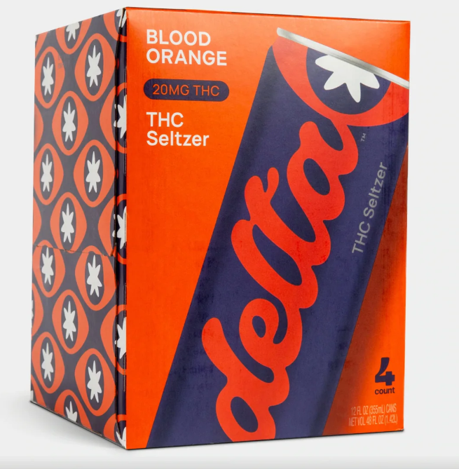 Delta 20mg Blood Orange THC Cannabis Water | Herban Flow | THC