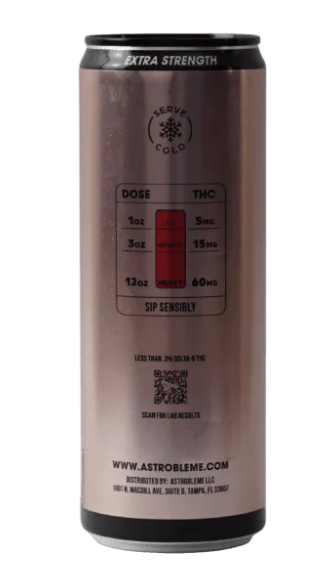 Astro Bliss Strawberry Kiwi 60mg THC 40mg CBD Seltzer | Herban