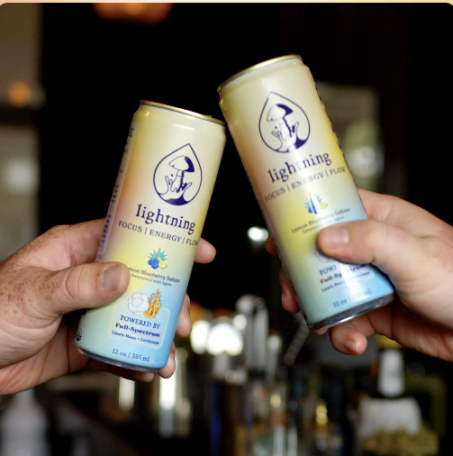 Petrichor Lightning Lemon Blueberry Seltzer | Herban Flow | THC