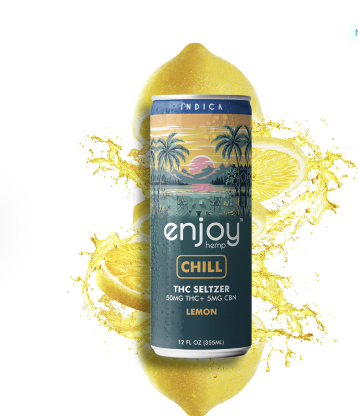 Enjoy Hemp Chill Indica 50MG THC/ 5MG CBN Seltzer | Herban Flow
