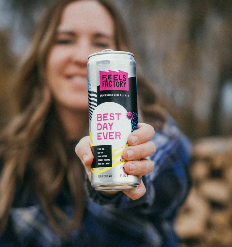 Feels Factory Best Day Ever 2.5MG THC Microdosed Elixir | Herban