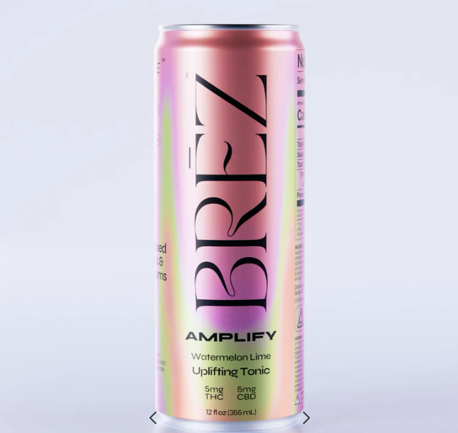 Brez Amplify THC Drink – Uplifting Watermelon Lime Tonic | Herban