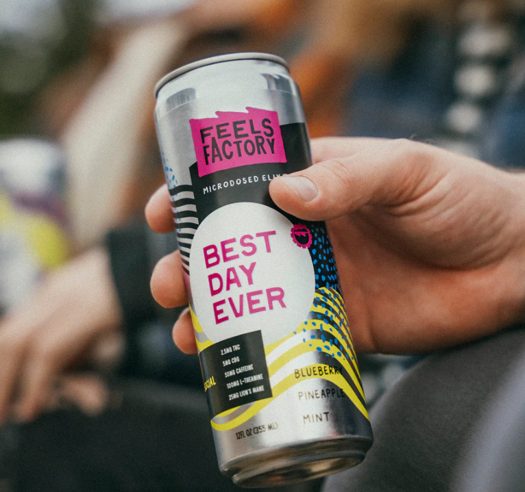 Feels Factory Best Day Ever 2.5MG THC Microdosed Elixir | Herban