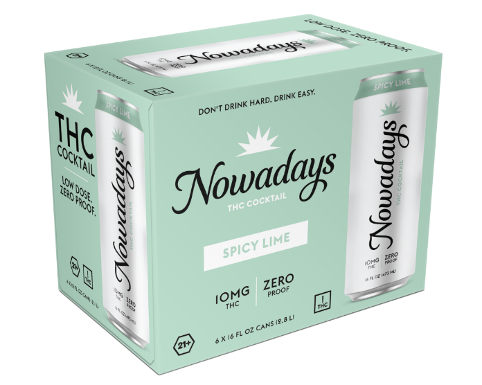 Nowadays Spicy Lime THC Seltzer 10mg | Herban Flow | THC Infused